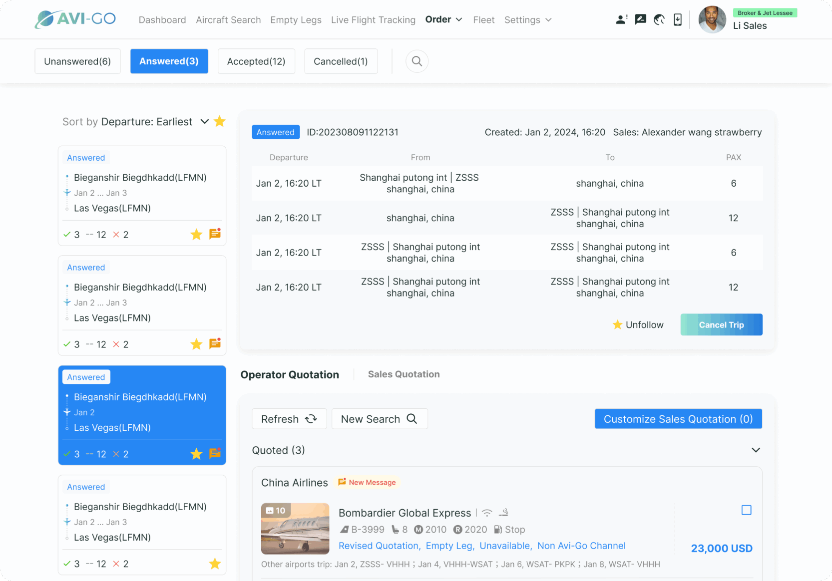 Efficient order management with Avi-Go for seamless booking and client communication