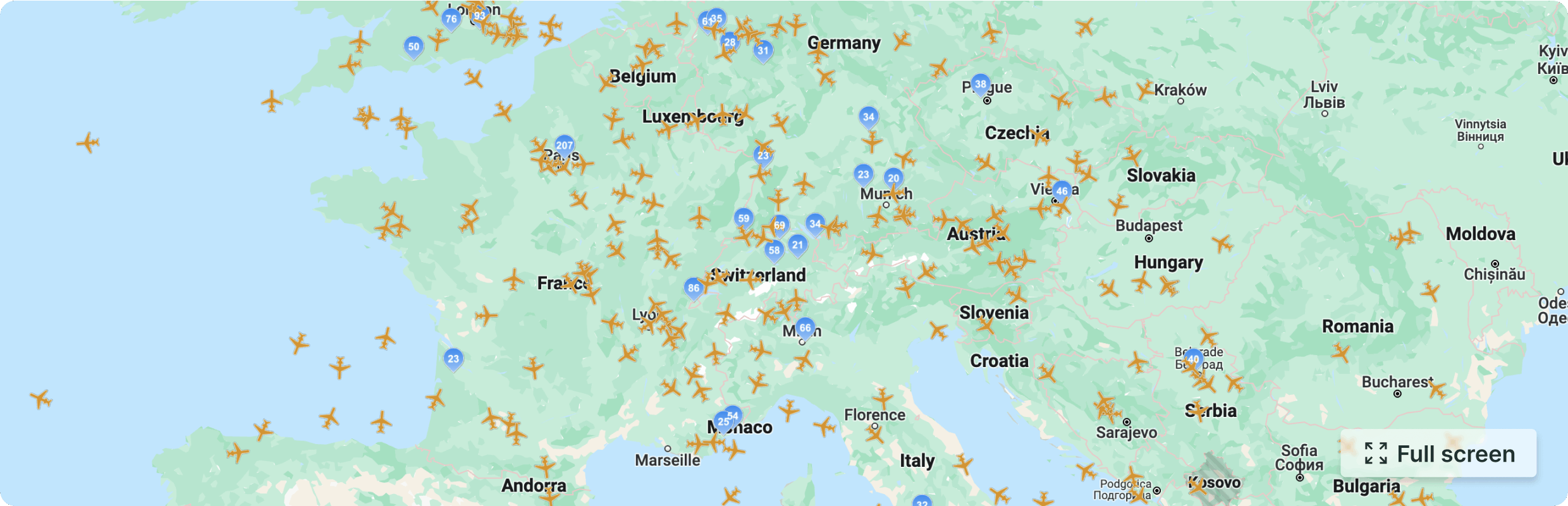 Private jet flight status management with flight tracker and live maps