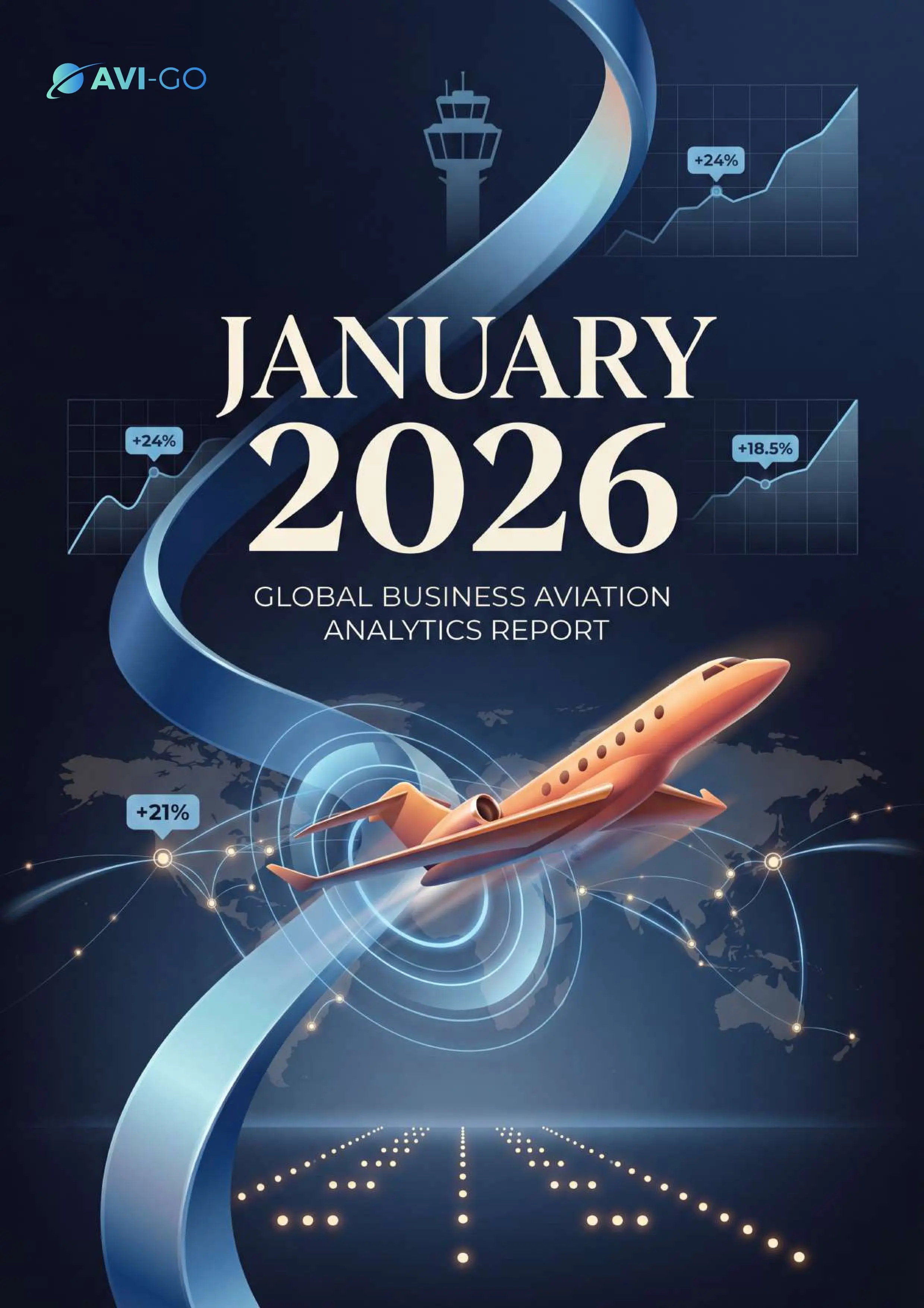 Cover of Global Business Aviation Data Analytics Report (January 2026)