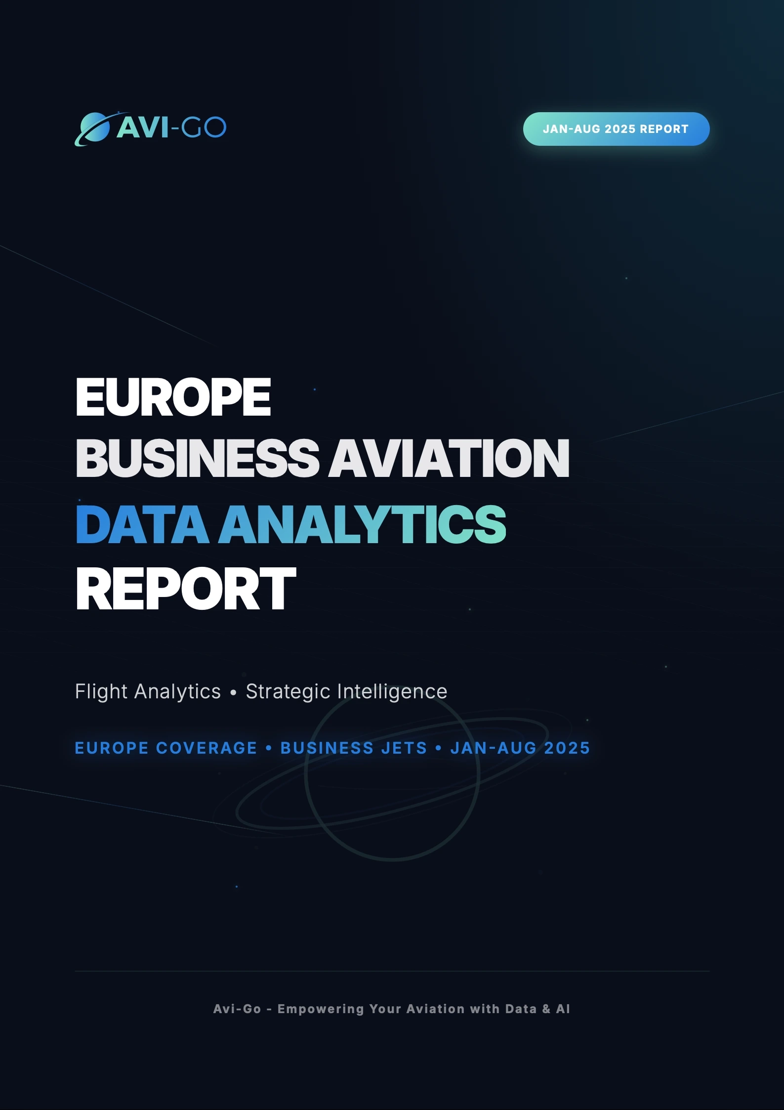 Cover of Europe Business Aviation Data Analytics Report