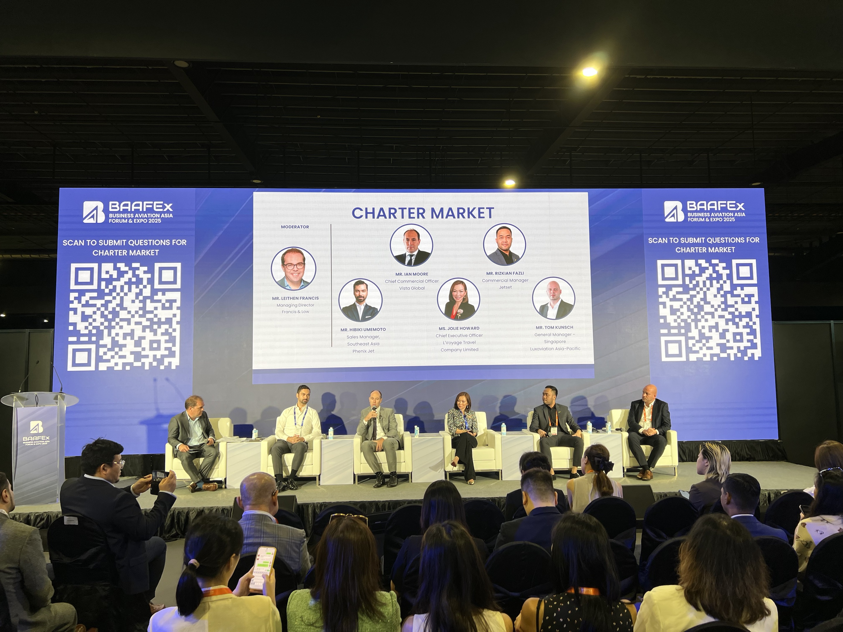 BAAFEx forum discussing the charter market globally and in Asia, featuring insightful industry perspectives.